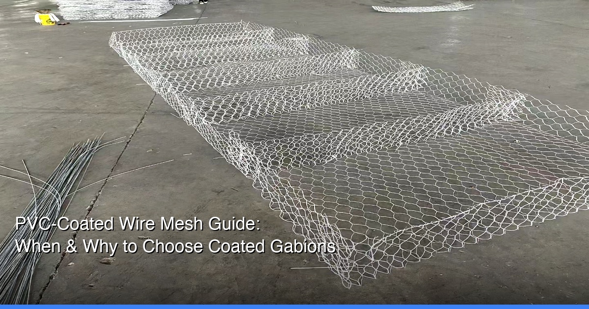 PVC-Coated Wire Mesh Guide: When and Why to Choose Coated Gabions and Fence