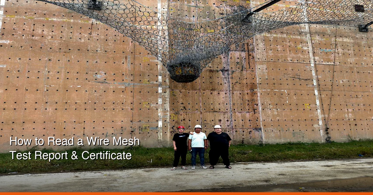 How to Read a Wire Mesh Test Report: Tensile Strength, Zinc Coating, and Salt Spray Testing