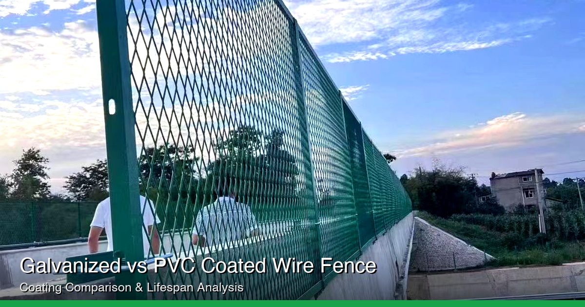 Galvanized vs PVC Coated Welded Wire Mesh Fence: Coating Comparison, Lifespan, and Cost Analysis