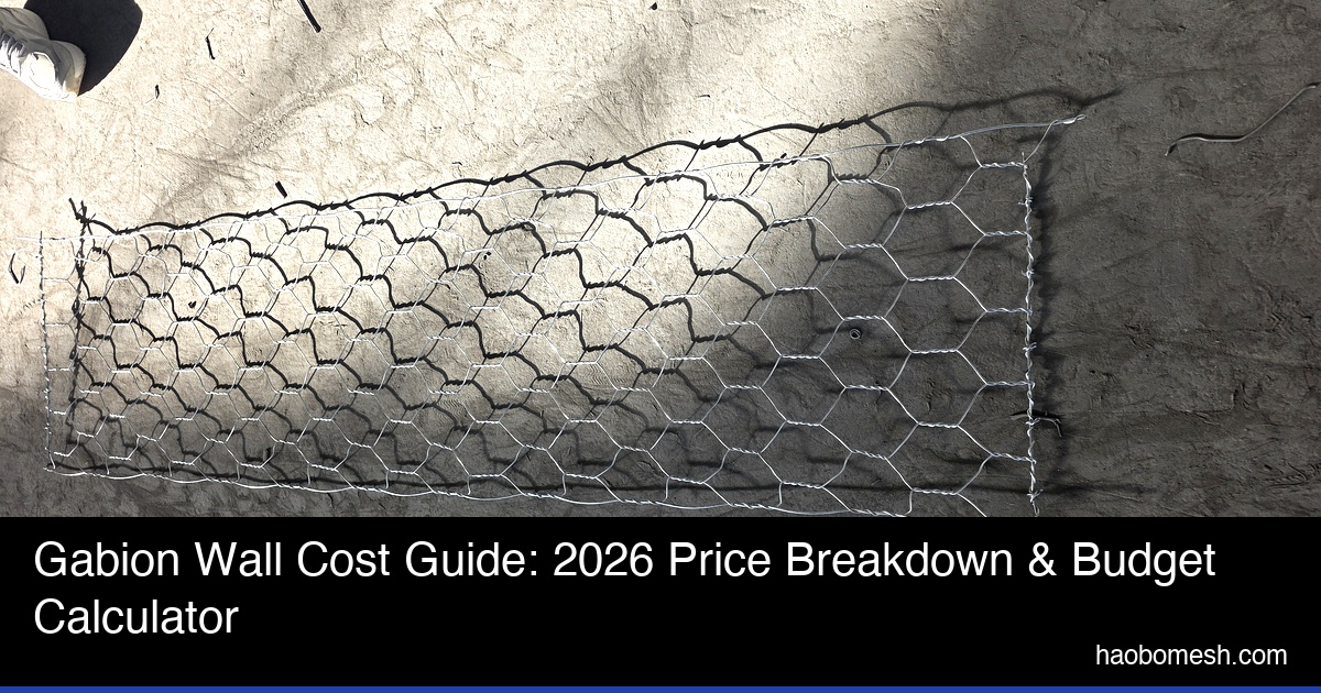 Gabion Wall Cost Guide: 2026 Price Breakdown & Budget Calculator