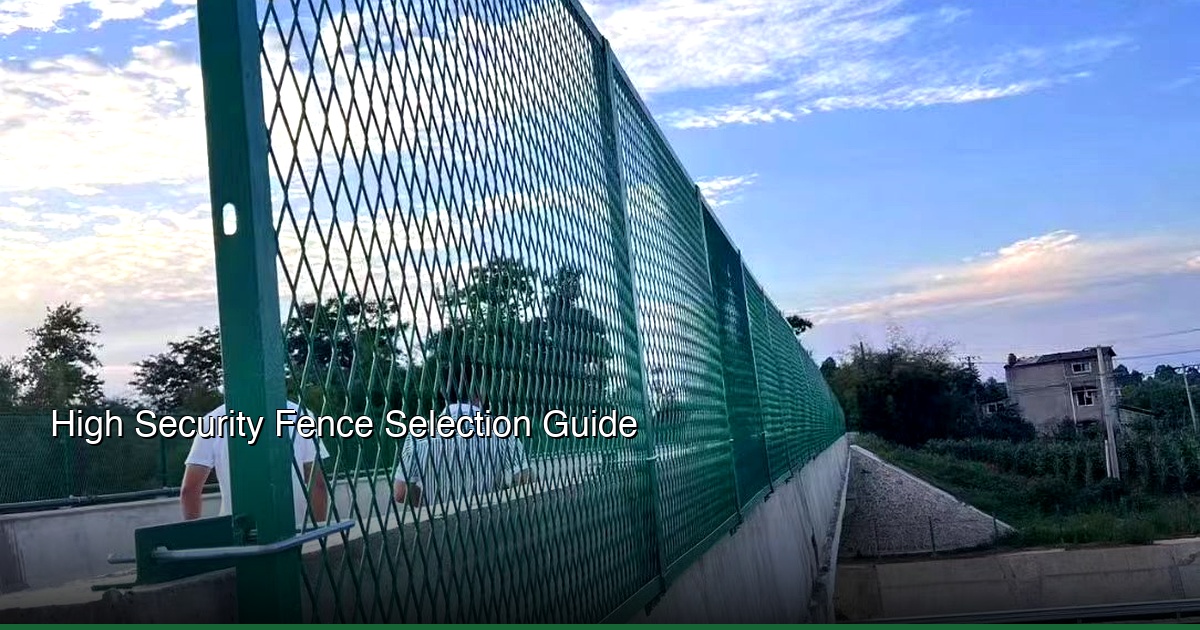High Security Welded Wire Mesh Fence Selection Guide