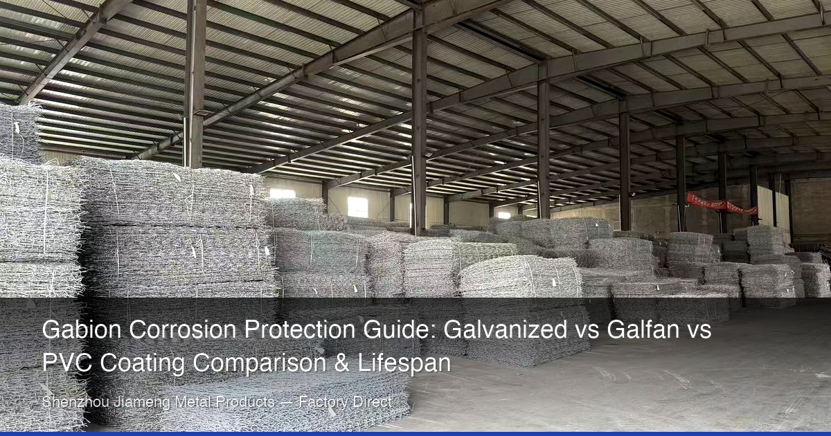 Gabion Corrosion Protection Guide: Galvanized vs Galfan vs PVC Coating Comparison & Lifespan