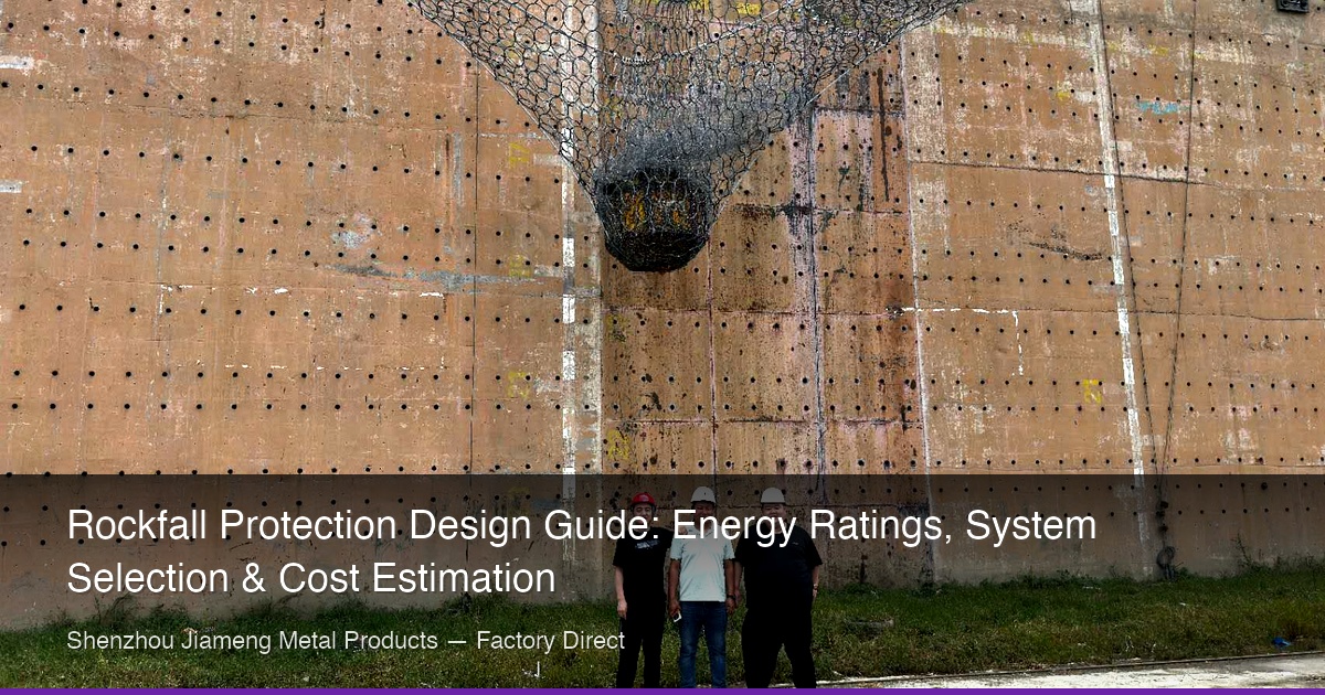 Rockfall Protection Design Guide: Energy Ratings, System Selection & Cost Estimation