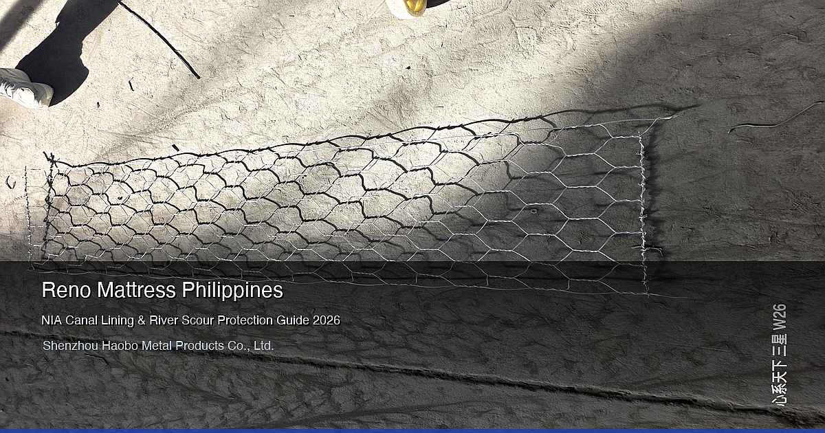 Reno Mattress Philippines: NIA Canal Lining & River Scour Protection Guide 2026