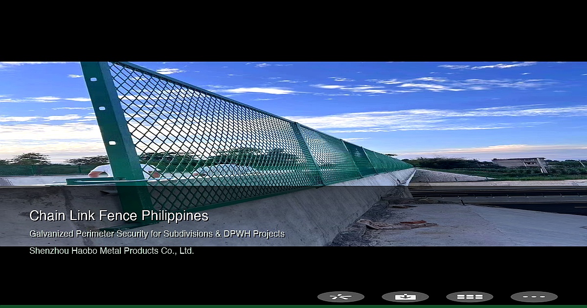 Chain Link Fence Philippines: Galvanized Perimeter Security for Subdivisions & DPWH Road Projects