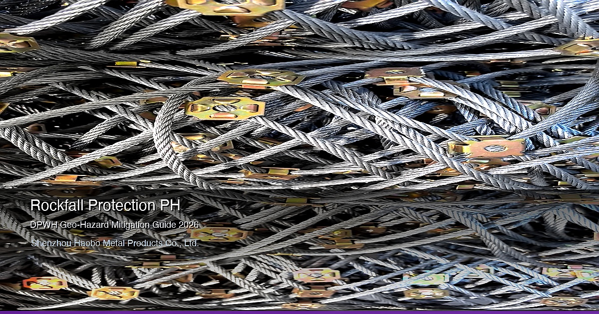 Rockfall Protection Net for Philippine Mountain Highways: DPWH Geo-Hazard Mitigation Design Guide 2026