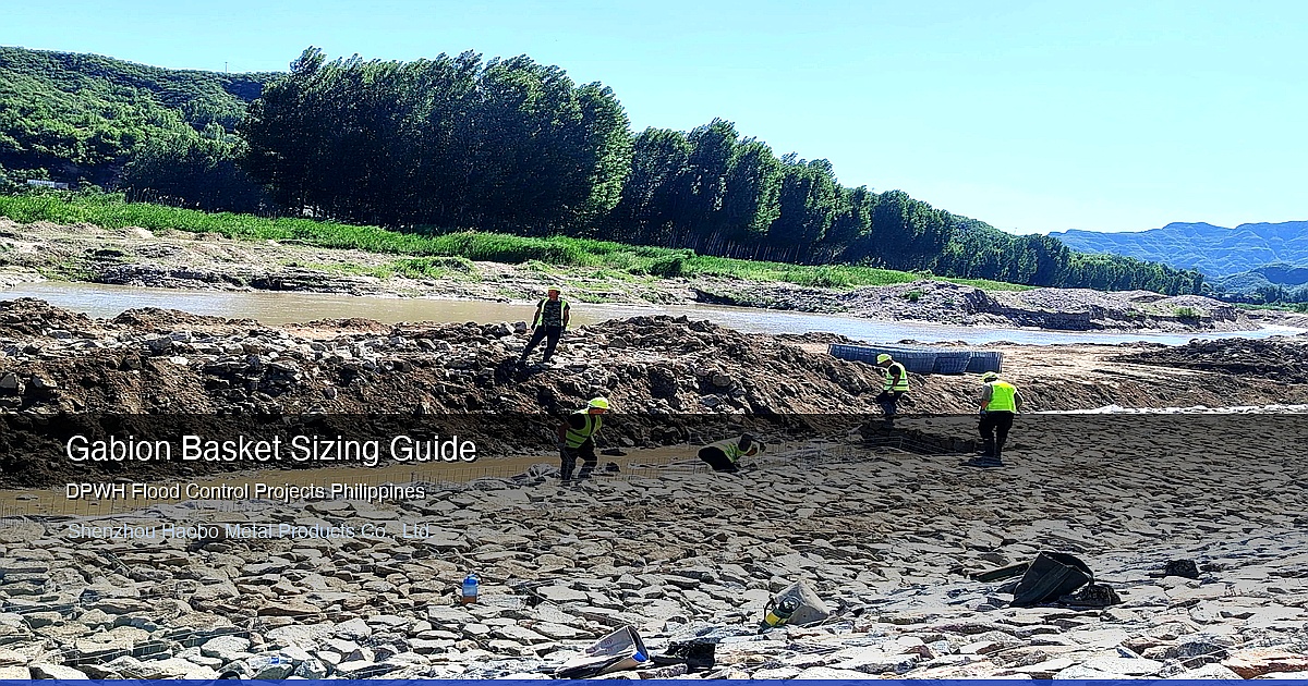 Gabion Basket Sizing and Volume Calculator for Philippine DPWH Flood Control Projects 2026
