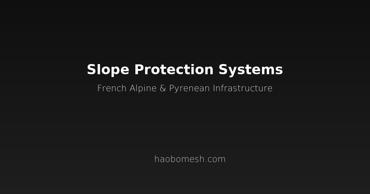 Slope Protection Systems for French Alpine and Pyrenean Infrastructure: Rockfall Mitigation Guide for Mountain Highways and Railways
